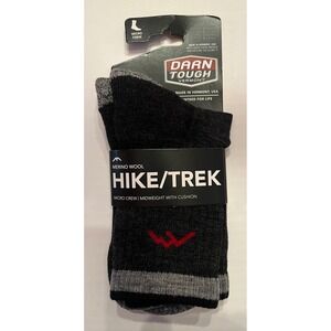 Darn Tough Hike Trek Merino Wool Socks Midweight Micro Crew Unisex Size Small